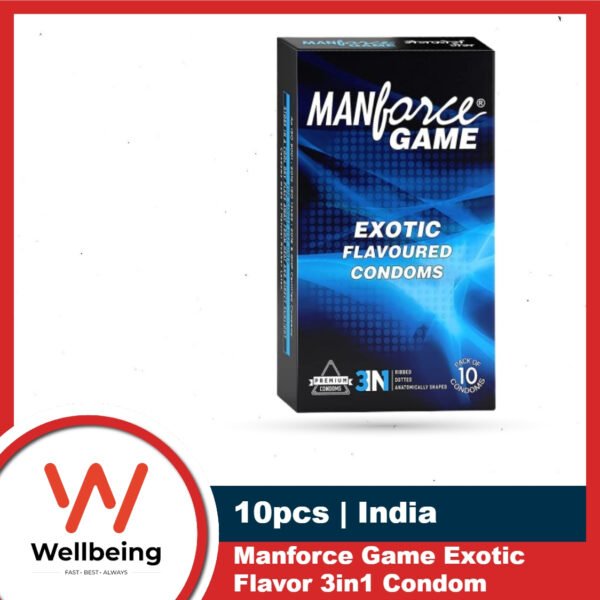 Manforce Game Exotic Flavored Condom for Men | Single 10pcs Pack | India