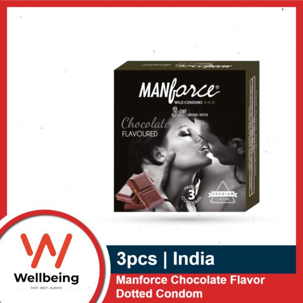 Manforce2 Manforce Chocolate Flavor Dotted Condom 3pcs Pack | India