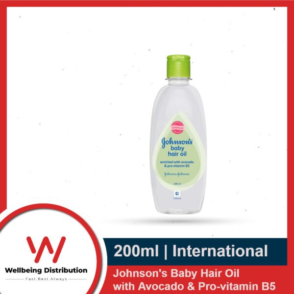 01046ce29001707334912ad3292cc3a0 Johnson's Baby Hair Oil 200ml Enriched with Avacado Oil & Pro-vitamin B5