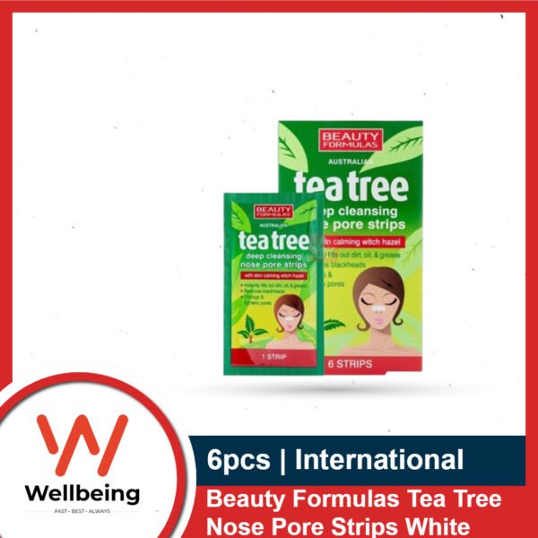 Nose-Pore-Strip1 Beauty Formula Formula Tea Tree Deep Cleansing Nose Pore Strips 6pcs White