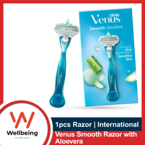 Venus Smooth Hair Removal Razor for Women with Aloe Vera - Single Piece Razor