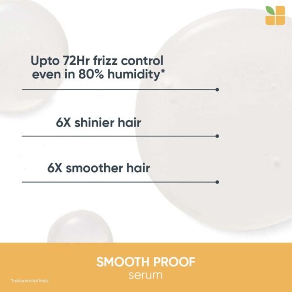514k4AXfNmL._AC_SL1500_ BIOLAGE Smoothproof Deep Smoothing 6-in-1 Hair Serum 100ml | Paraben free|Controls frizz, Smoothens rough ends and adds instant shine| For Frizzy Hair