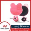 1pcs Makeup Brush Cleaner Washing Brush Pad Make Up Tool Scrubber Box