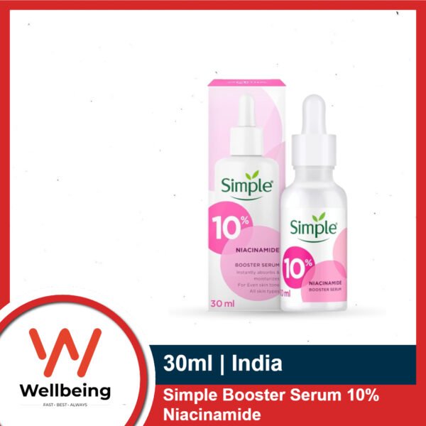 0 - 2025-01-25T150508.407 Simple 10% Niacinamide Vitamin B3 Serum 30ml | Skin Care Product Suitable For All Skin Types | For Even Skin Tone & Texture | India