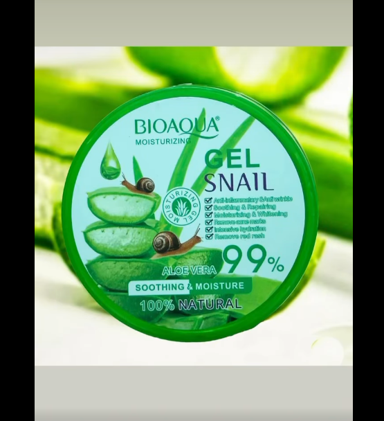 Bioaqua Aloe Vera 99% Soothing Gel Snail 250ml | Made in P.R.C  Well Being