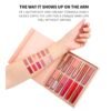 Handaiyan 12 Color Matte Liquid Lipstick Set Long-Lasting Smudge Proof 2.5ml Lip Gloss Set Matte Pearlescent Non-Sticky Lip Glaze Lipstick