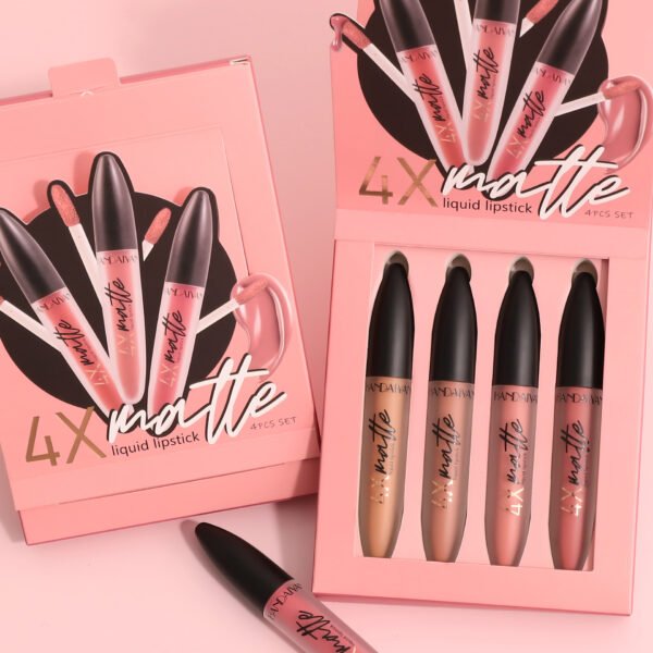 Handaiyan 4X Matte Liquid Lipstick 4pcs Set