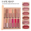 Handaiyan 12 Color Matte Liquid Lipstick Set Long-Lasting Smudge Proof 2.5ml Lip Gloss Set Matte Pearlescent Non-Sticky Lip Glaze Lipstick