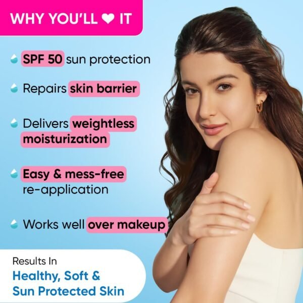 81b6afb1b72e79d21ca2f4b9139a087f DOT & KEY Barrier Repair Moisture Stick On-The-Go SPF50 20gm | Non Sticky Ceramides Moisturizer With Hyaluronic + Probiotic For Intense Moisturization&Skin Strengthening|For Dry Skin, Normal & Sensitive Skin