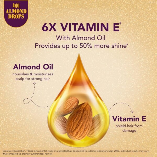 Bajaj Almond Drops Non Sticky Hair Oil 200ml / 100ml | India