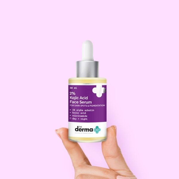 The Derma Co 2% Kojic Acid Face Serum 30ml I With 1% Alpha Arbutin & Niacinamide I For Dark Spots & Pigmentation I Anti-Pigmentation Face Serum For All Skin types | India