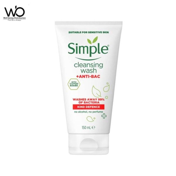 bb2ab395e2fad7ea4d034b2a67590604.jpg Simple Facewash Anti-Bac Cleansing Wash Kind Defense 150ml