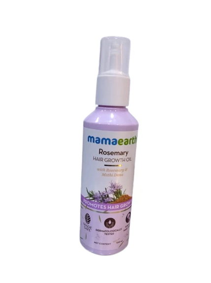 d7f1eb9d5e3095462cc8a5992682755e.png Mamaearth Rosemary Hair Growth Oil 100ml with Rosemary & Methi Dana for Promoting Hair Growth | Controls Hair Fall | Strengthens Hair