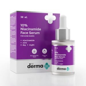 The Derma Co 10% Niacinamide Face Serum with Zinc for Acne Marks 30ml | Fades Acne Marks & Dark Spots | Controls Oil | India