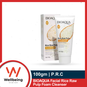 Bioaqua Rice Raw Pulp Cleanser 100g | Deep Cleansing & Skin Brightening Face Wash with Rice Extract