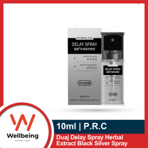 Duaj Delay Spray Herbal Extract Black Silver Spray 10ml