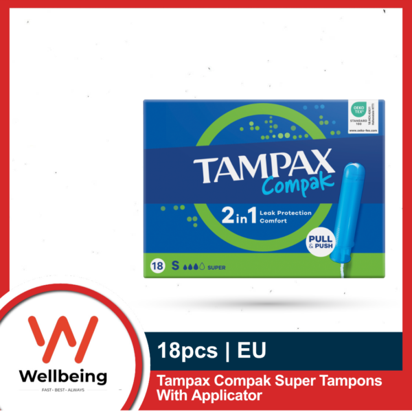 Tampax Compak Super 2in1 Tampons 18pcs