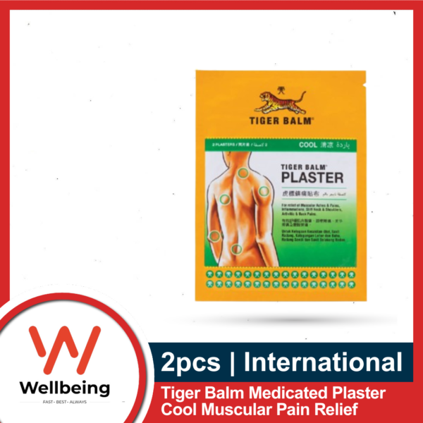 09388ff7307c99db922fe62837e81aef Tiger Balm Medicated Plaster 2's Pack Warm/ Cool for Muscular Pain Remover