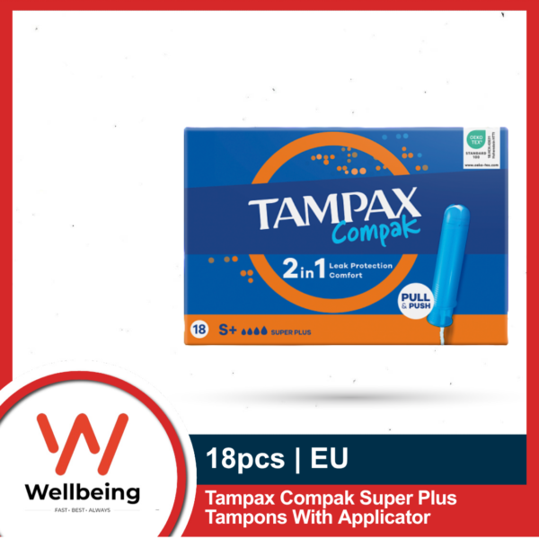 Tampax Compak Super Plus 2in1 Tampons 18pcs