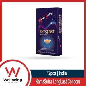 Extra Time Condom - KamaSutra LongLast Condom for Extended Pleasure Climax Delay Condom 12pcs Pack | Made in India