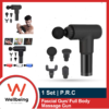 Electric Fascial Gun Portable Full Body Deep Tissue Massage Gun USB Rechargeable Body Massager | Random Color & Model