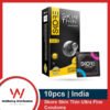 Skore Skin Thin Ultra Fine Thinnest Condom 10s Pack (Made in India) | Thin Condom