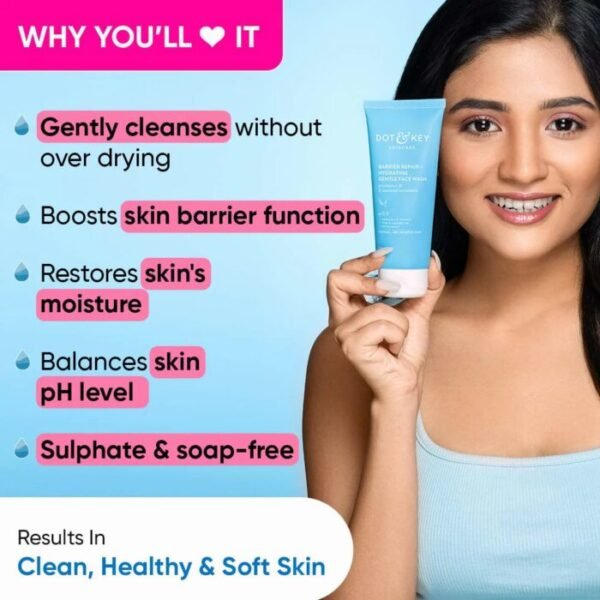 Dot-amp-Key-Barrier-Repair-Gentle-Hydrating-Face-Wash-2-700x700 DOT & KEY Vitamin C + E/ Barrier Repair Face Wash 15ml | India | Mini Travel Pack