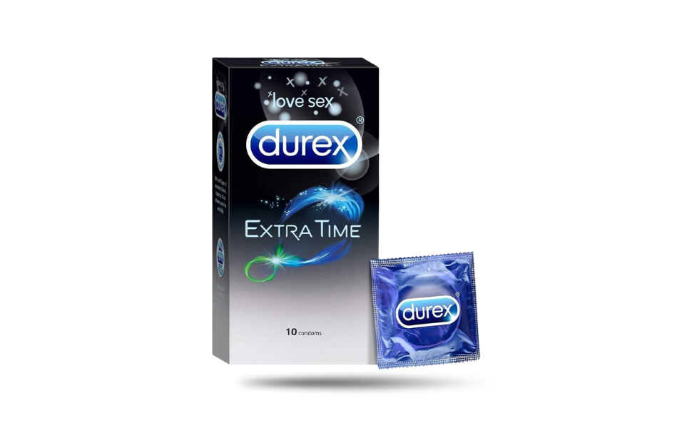 WB New Image (970 x 600 px) (16) Durex Extra Time Condom 10pcs Pack | India - Image 1