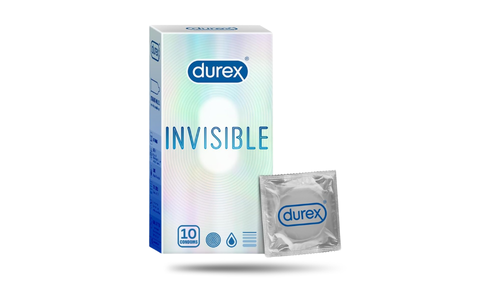 WB New Image (970 x 600 px) (40) Durex Invisible Super Ultra Thin Condoms 10pcs Pack | India - Image 1