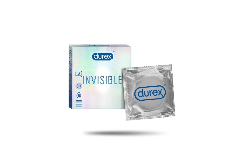 WB New Image (970 x 600 px) (41) Durex Invisible Super Ultra Thin Condoms 3pcs Pack | India - Image 1