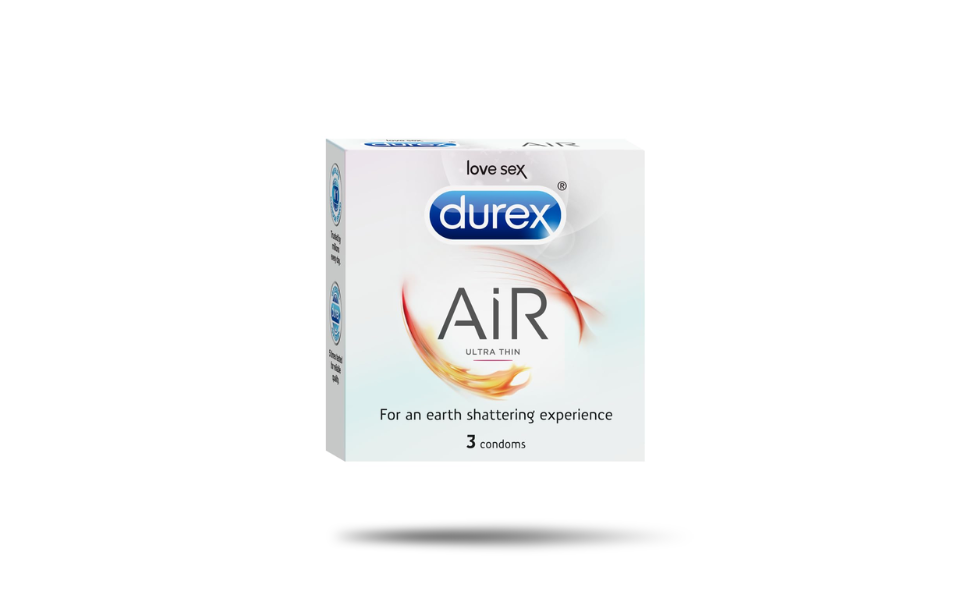 WB New Image (970 x 600 px) (43) Durex Air Ultra Thin Condoms 3pcs Pack | India - Image 1