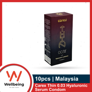 Carex Thin 0.03 Hyaluronic Serum Condom 10pcs | Malaysia | Thin Condom