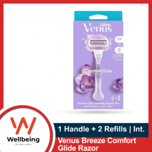 Venus Comfortglide Breeze Razors for Women - 1 Handle + 2 Refills (3 Blades)