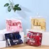 f7ac175095f668927b20796f24661059 5pcs Set Travel Cosmetics Bottles Set Plastic Pressing Spray Bottle Makeup Tools Kit (Random Body Color) - Travel Kit, Travel Storage for carrying shampoo, lotion, sun skin oil for travelling , for all season