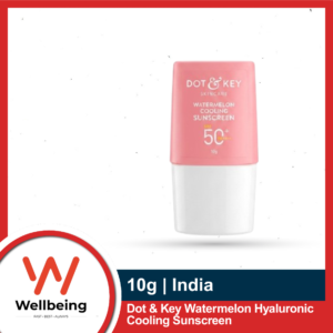 Dot & Key Watermelon Hyaluronic Cooling Sunscreen 10gm SPF 50 PA+++ | Travel Mini Pack