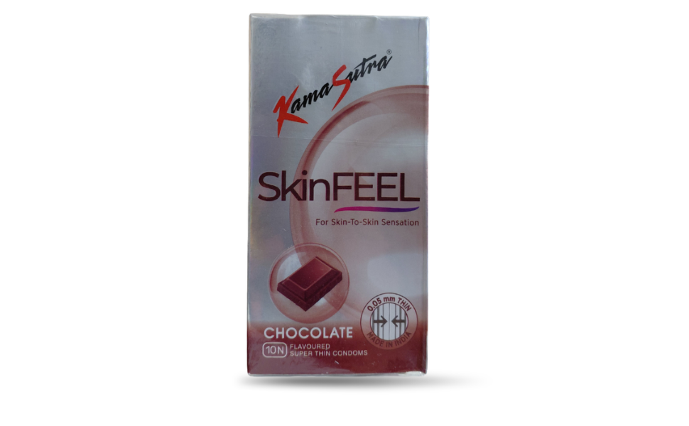 AKASH WB New Image (970 x 600 px) (16) Kamasutra skinfeel chocolate condom 10pcs Pack | India - Image 1