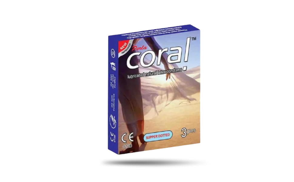 AKASH WB New Image (970 x 600 px) Coral Super Dotted Condom 3pcsb Pack | Malaysia - Image 1
