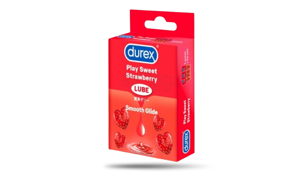 AKASH WB New Image (970 x 600 px) - 2026-08-19T114715.179 Durex Play Sweet Strawberry Flavor Lube Smooth Glide Gel 3 Sachets x 5ml | Water Based Lubricant | Thailand - Image 1