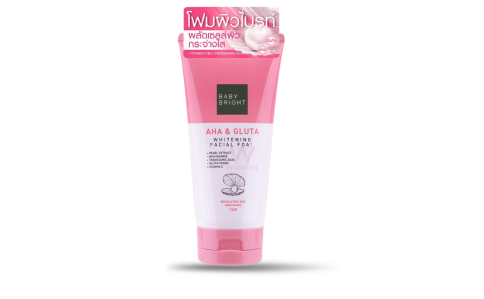 AKASH WB New Image (970 x 600 px) - 2026-08-24T101655.597 BABY BRIGHT AHA & GLUTA WHITENING FACIAL FOAM 120g I Thailand - Image 1