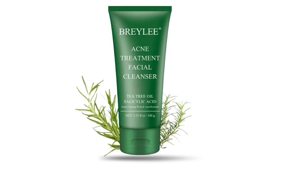 AKASH WB New Image (970 x 600 px) - 2026-08-24T171101.115 Breylee Acne Treatment Tea Tree Oil & Salicylc Acid Facial Cleanser 100g - Image 1
