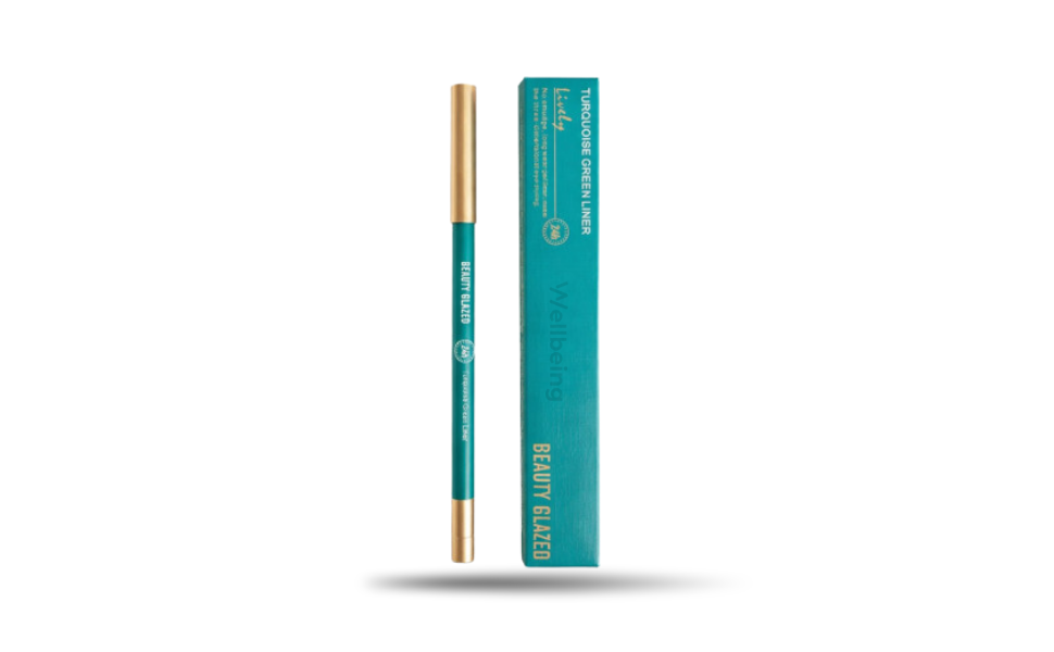 AKASH WB New Image (970 x 600 px) - 2026-08-30T180051.664 BEAUTY GLAZED Turquoise Green Eye Liner - Image 1