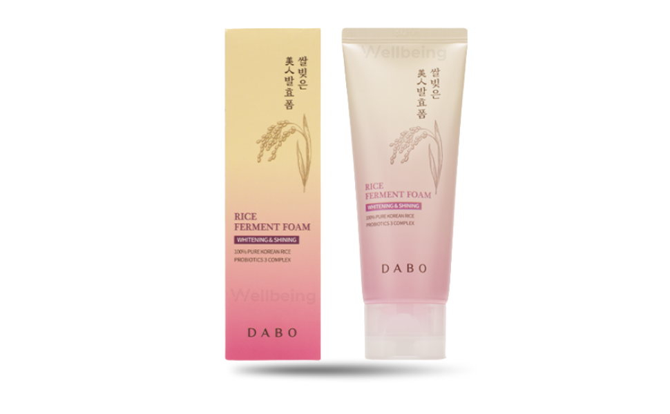 AKASH WB New Image (970 x 600 px) - 2026-08-31T135508.868 Dabo Whitening & Shining Rice Ferment Foam Face Wash 180ml | Korea - Image 1
