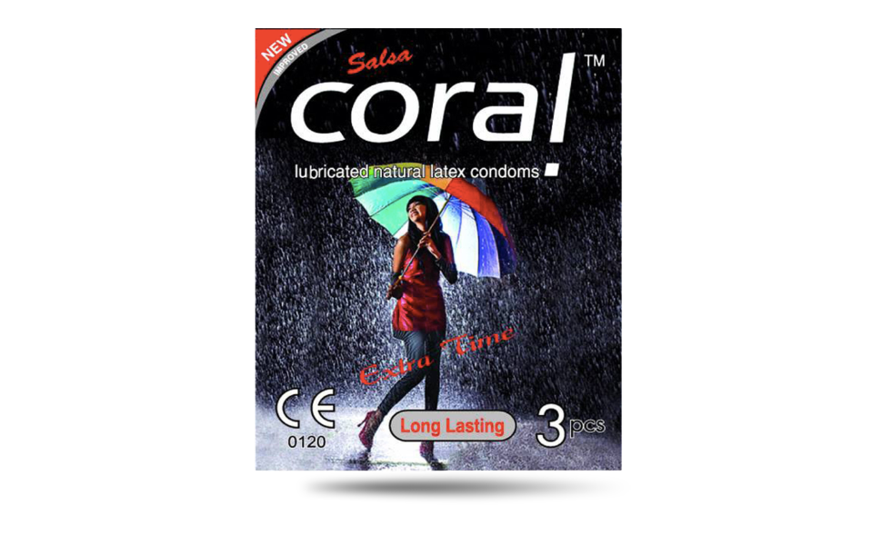 AKASH WB New Image (970 x 600 px) (25) Coral Long Lasting Extra Time Condom 3pcs Pack | Malaysia - Image 1