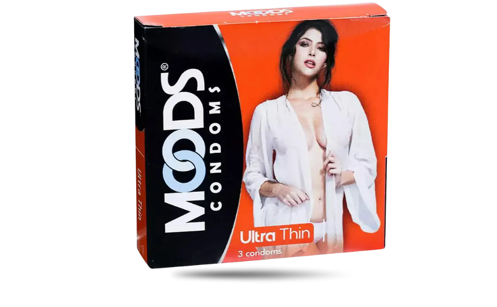 AKASH WB New Image (970 x 600 px) (26) Moods Ultra Thin Condom 3Pcs | India - Image 1