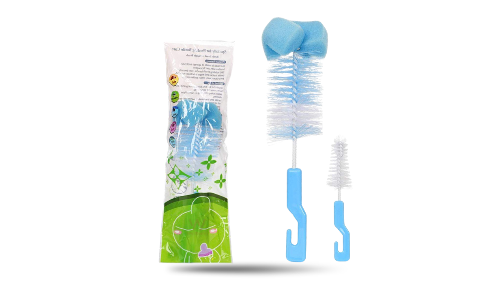 AKASH WB New Image (970 x 600 px) (27) Baby Feeding Bottle & Nipple Cleaner Brush 2in1 Set - Image 1