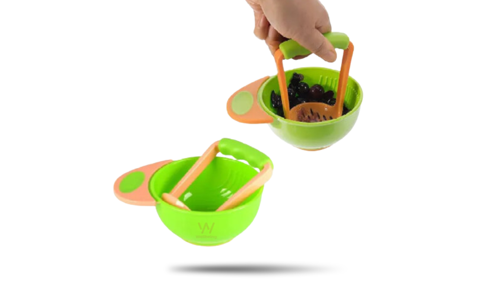 AKASH WB New Image (970 x 600 px) (28) Baby Food Chewing Mash & Serve Bowl - Image 1