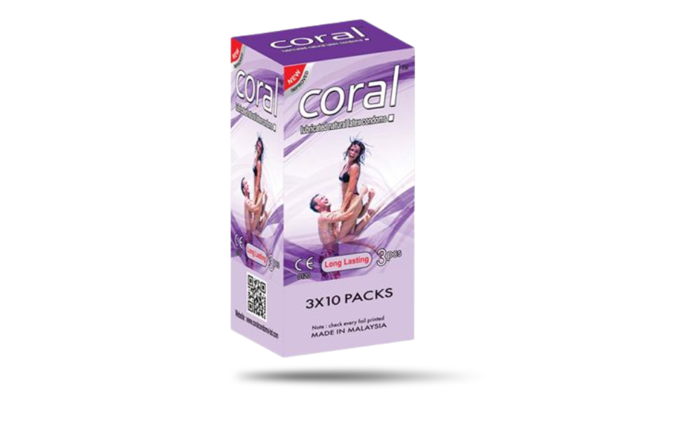 AKASH WB New Image (970 x 600 px) (28) Coral Long Lasting Condom | Full Box 3x10=30pcs | Malaysia - Image 1