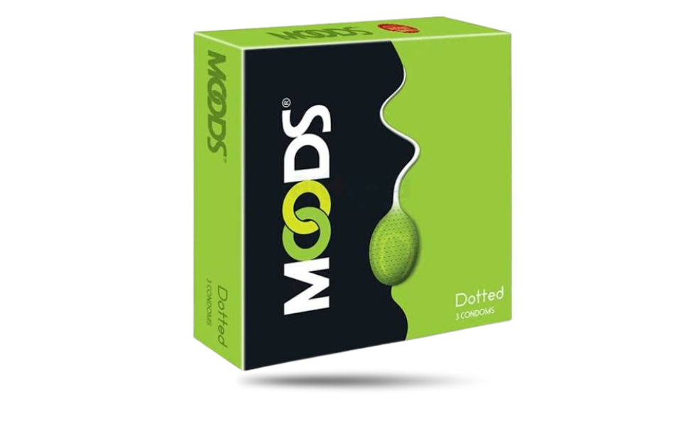 AKASH WB New Image (970 x 600 px) (32) Moods Dotted Condom 3pcs Pack | India - Image 1