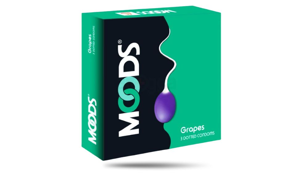 AKASH WB New Image (970 x 600 px) (34) Moods Grapes Flavored Condom 3pcs pack | India - Image 1