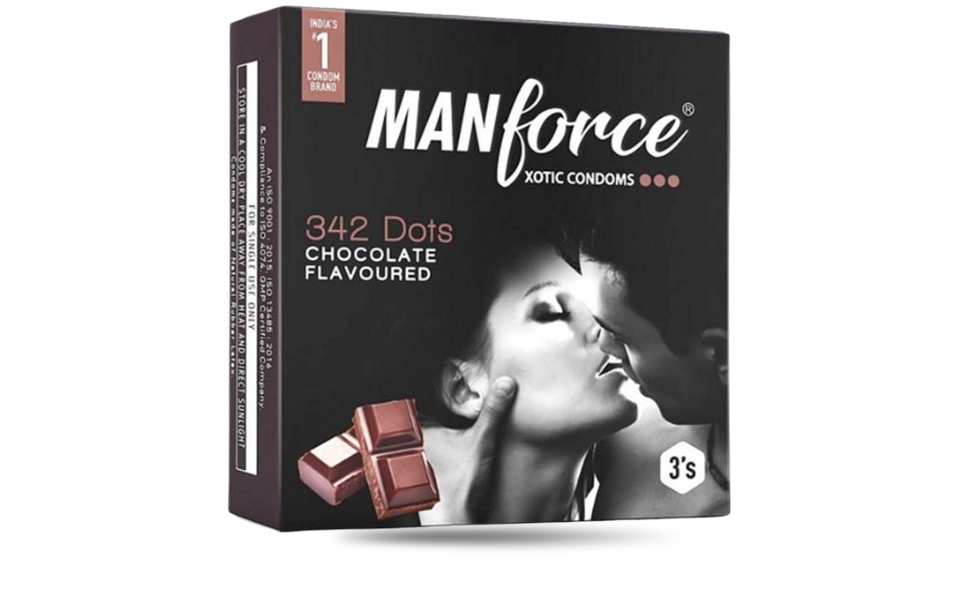 AKASH WB New Image (970 x 600 px) (51) Manforce Chocolate Flavor Condom 3pcs Pack | India - Image 1